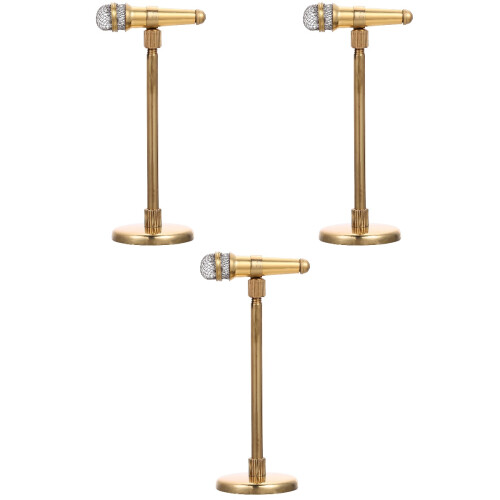 3Pcs Miniature Microphone Model For Decoration 2