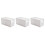 3Pcs Plastic Chopstick Container White Lightweight Kitchen Organizer 11