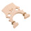 4Pcs Adjustable Maple Wood Cello Bridge Beige for 3/4 Size Durable Use 1