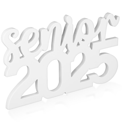 4Pcs Versatile White Graduation Photo Props for Celebration Decor 2