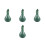 4Pcs Ceramic Essential Oil Bottle Jar Dispenser For Aromatherapy Spa 3