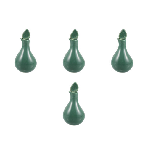 4Pcs Ceramic Essential Oil Bottle Jar Dispenser For Aromatherapy Spa 2