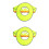 2Pcs Hard Hat Sun Shade Neck Cover Adjustable Mesh Brim Green Visor 7