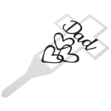 4Pcs Metal Cemetery Cross Stake Grave Marker For Dad