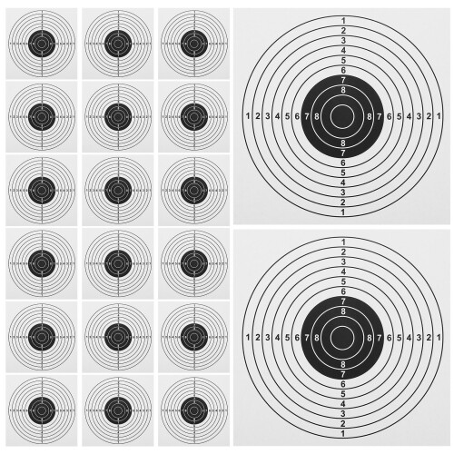 400Pcs Creative Target Paper Pack Convenient for Practice 2