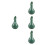 4Pcs Ceramic Essential Oil Bottle Jar Dispenser For Aromatherapy Spa 5