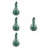 4Pcs Ceramic Essential Oil Bottle Jar Dispenser For Aromatherapy Spa 9