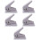 5Pcs Lavender Adjustable 1-Hole Puncher Plastic Metal Paper Craft Tool 9
