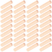 200Pcs Wooden Craft Dowels Beige for Cabinetry DIY Furniture Repair
