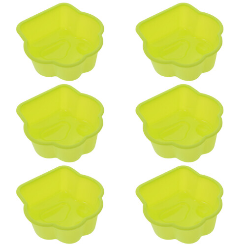 12Pcs Reusable Yellow Silicone Cake Molds Muffin Cups Baking Supply 2