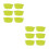 12Pcs Reusable Yellow Silicone Cake Molds Muffin Cups Baking Supply 6