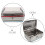 Silver Stainless Steel Motorcycle Trunk Box Secure Lock Storage 9