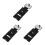 3Pcs Lightweight Black ABS Multi-Use Makeup Palette Foldable Design 7