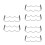 6Pcs Small Space Black Metal Wine Rack Freestanding Stackable Holder 9