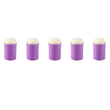 5Pcs Purple Finger Sponge Stamps Ink Daubers for Kids Art and Crafts