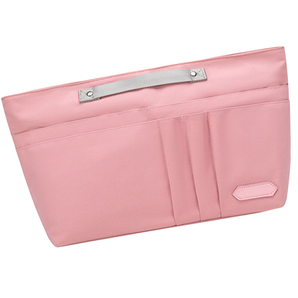 Happyyami Pink 2Pcs Makeup Bag Organizer Large Portable Travel Cosmetic Storage