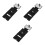3Pcs Lightweight Black ABS Multi-Use Makeup Palette Foldable Design 4