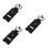 3Pcs Lightweight Black ABS Multi-Use Makeup Palette Foldable Design 9