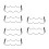 6Pcs Small Space Black Metal Wine Rack Freestanding Stackable Holder 5