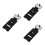 3Pcs Lightweight Black ABS Multi-Use Makeup Palette Foldable Design 5