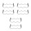 6Pcs Small Space Black Metal Wine Rack Freestanding Stackable Holder 6