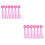 12Pcs Rosy Bike Streamers Handlebar Tassels Durable Plastic Polyester 8