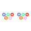 144Pcs Round Clothes Size Buckles Assorted Color Dividers 8