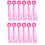 12Pcs Rosy Bike Streamers Handlebar Tassels Durable Plastic Polyester 7