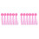 12Pcs Rosy Bike Streamers Handlebar Tassels Durable Plastic Polyester 4