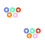144Pcs Round Clothes Size Buckles Assorted Color Dividers 3