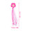 12Pcs Rosy Bike Streamers Handlebar Tassels Durable Plastic Polyester 10