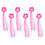 12Pcs Rosy Bike Streamers Handlebar Tassels Durable Plastic Polyester 1