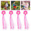 12Pcs Rosy Bike Streamers Handlebar Tassels Durable Plastic Polyester 11