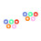144Pcs Round Clothes Size Buckles Assorted Color Dividers 5