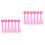 12Pcs Rosy Bike Streamers Handlebar Tassels Durable Plastic Polyester 6