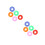 144Pcs Round Clothes Size Buckles Assorted Color Dividers 4
