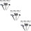 90Pcs 2023 Graduation Cupcake Picks Black Fine Workmanship Cake Decor 11
