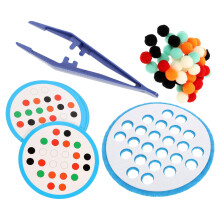 3 Sets Kids Table Game Toys Fuzzy Balls Picking Interactive Toy