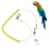 2 Pcs Bird Cage Birdcage Belt Bunjee Cords Leash Long Tail 10