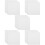 25Pcs White Felt Kiln Pads Ceramic Craft Pottery Art Replacement Mats 9