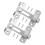 2Sets Stainless Steel Door Slide Latch for Enhanced Security Use 1