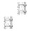 2Sets Stainless Steel Door Slide Latch for Enhanced Security Use 10