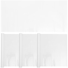 3Pcs Heat Transfer Vinyl Film Clear DIY Craft Sheet for Clothes White