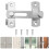 2Sets Stainless Steel Door Slide Latch for Enhanced Security Use 11