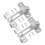 2Sets Stainless Steel Door Slide Latch for Enhanced Security Use 2