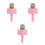 3St Echte Look Microfoon Speelgoed Roze, Kinder Karaoke En Toneel 9