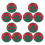 36Pcs Felt Christmas Tree Coasters Heat Insulation Round Cup Mats 3
