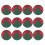 36Pcs Felt Christmas Tree Coasters Heat Insulation Round Cup Mats 2