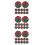 36Pcs Felt Christmas Tree Coasters Heat Insulation Round Cup Mats 8