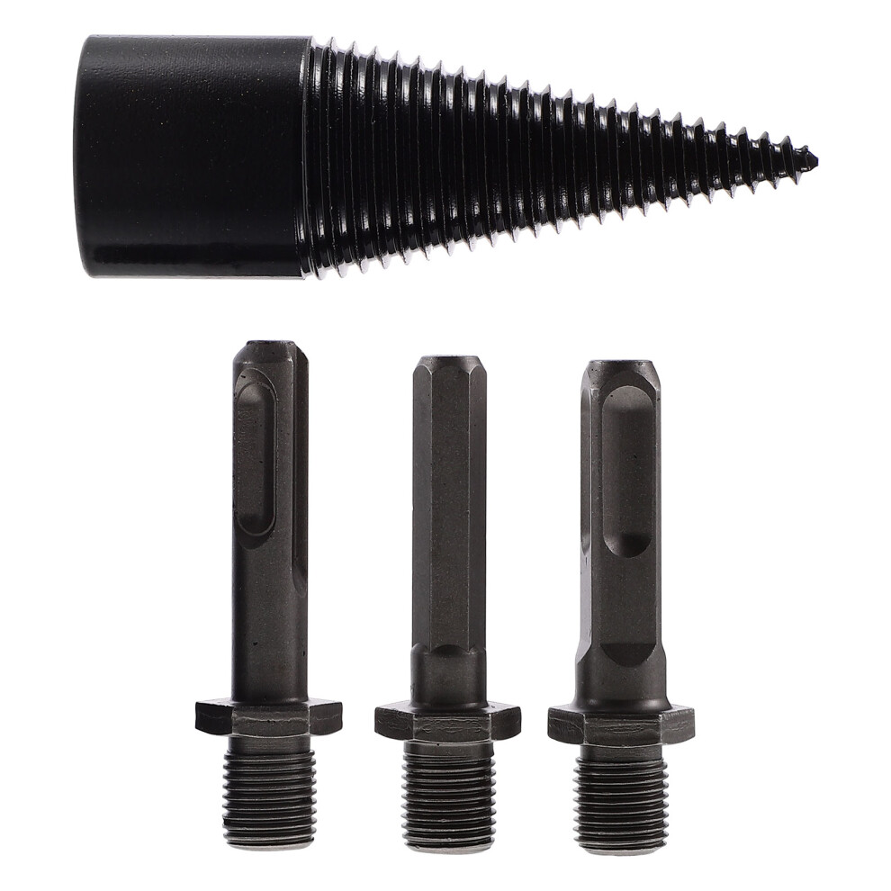 2 Sets Firewood Drill Bit Splitter Machine Bits For Logs Splitting 3632119455432